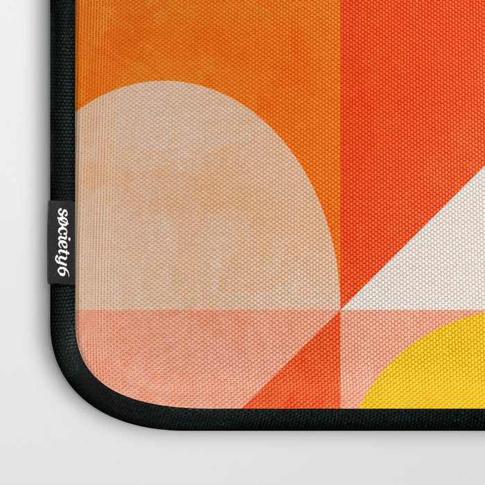 mid century geometry sunny 3 Laptop Sleeve Gallery Image 3