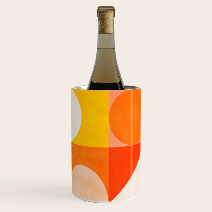 mid century geometry sunny 3 Wine Chiller Gallery Image 2
