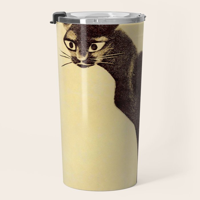 Aoyama Masaharu Black Skinny Cat Japanese Woodblock Print East Asian Art Travel Mug Gallery Image 3