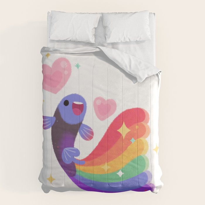 Rainbow guppy 6 Comforter Gallery Image 1