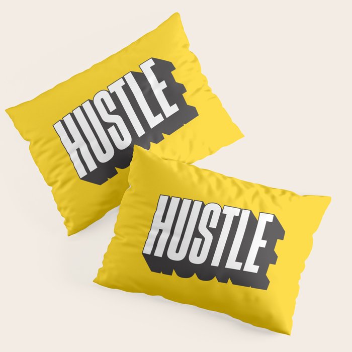 Hustle Pop Art Pillow Sham Gallery Image 3