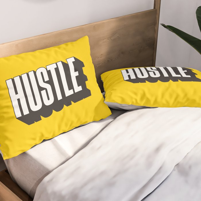 Hustle Pop Art Pillow Sham Gallery Image 2