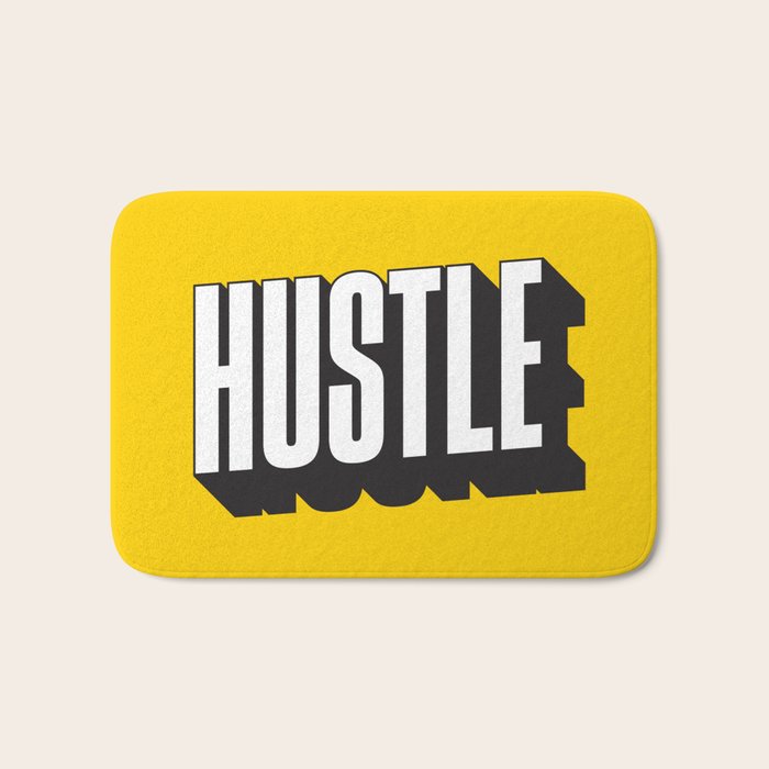 Hustle Pop Art Bath Mat Gallery Image 1