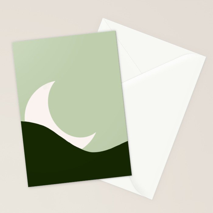 Abstract moon Stationery Card Gallery Image 2