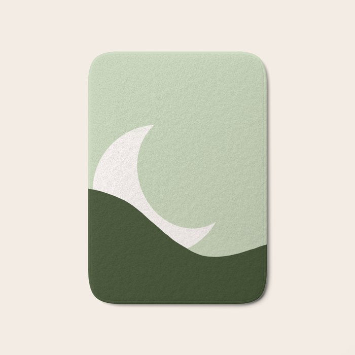 Abstract moon Bath Mat Gallery Image 1
