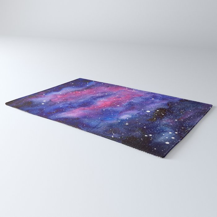 Nebula Galaxy Watercolor Space Sky Rug Gallery Image 3