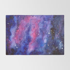 Nebula Galaxy Watercolor Space Sky Rug Gallery Image 2
