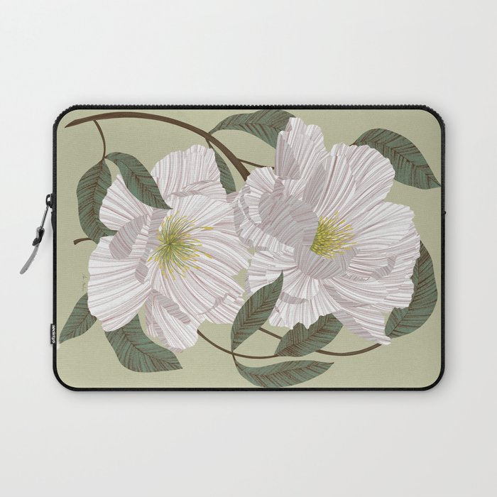 Peonies flowers II Laptop Sleeve Gallery Image 1