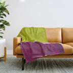 Green Plum Throw Blanket Gallery Image 1