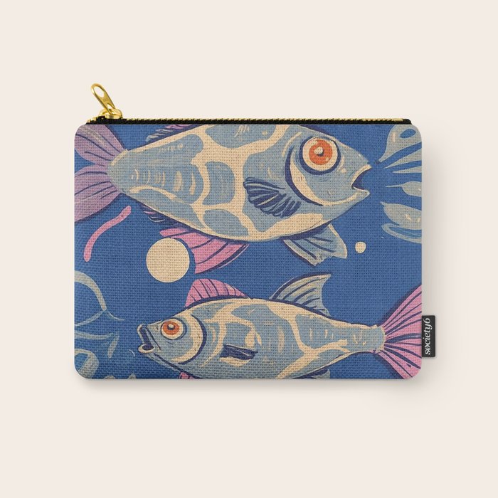 Oceanic Life - Fishes Carry All Pouch Gallery Image 1