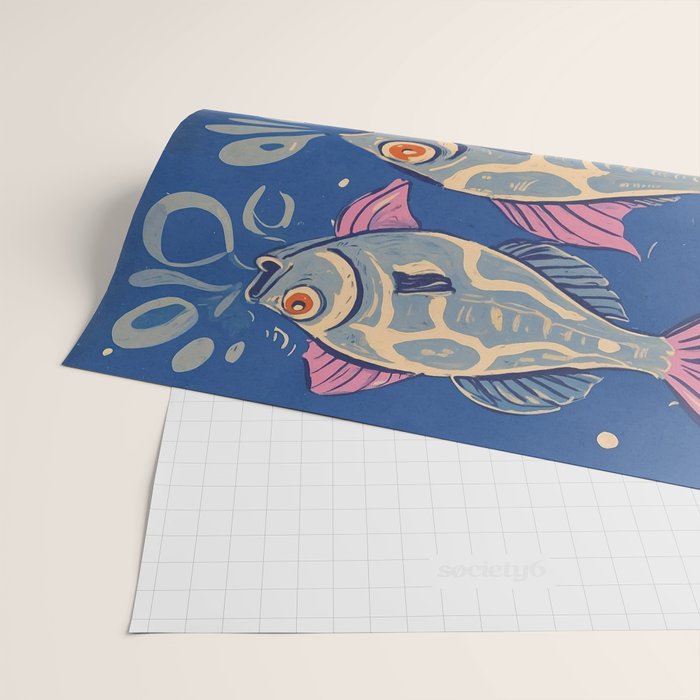 Oceanic Life - Fishes Wrapping Paper Gallery Image 2