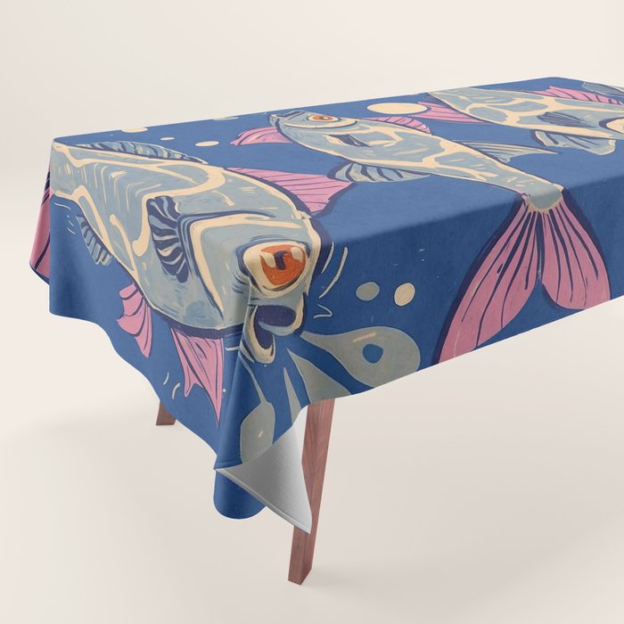 Oceanic Life - Fishes Tablecloth Gallery Image 1