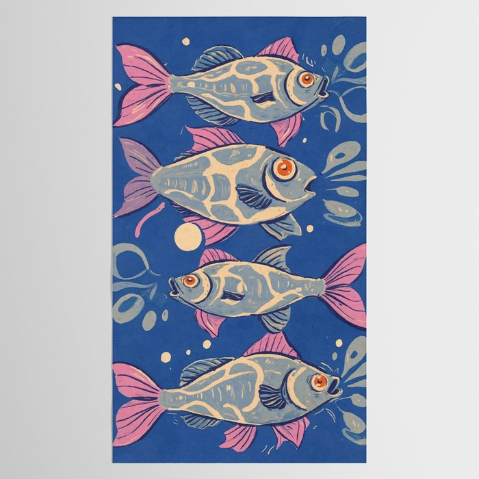 Oceanic Life - Fishes Tablecloth Gallery Image 2