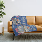 Oceanic Life - Fishes Throw Blanket Gallery Image 1