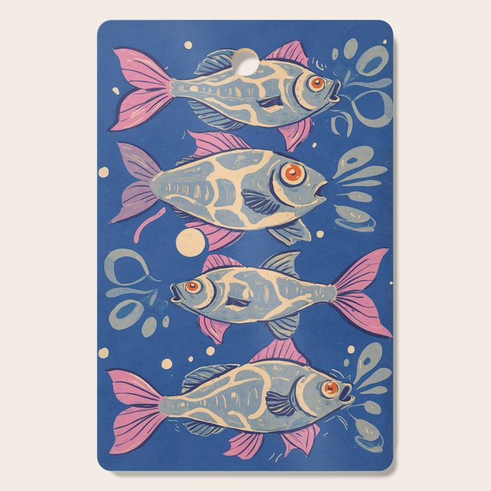 Oceanic Life - Fishes Cutting Board Gallery Image 1