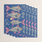 Oceanic Life - Fishes Wrapping Paper Gallery Image 3