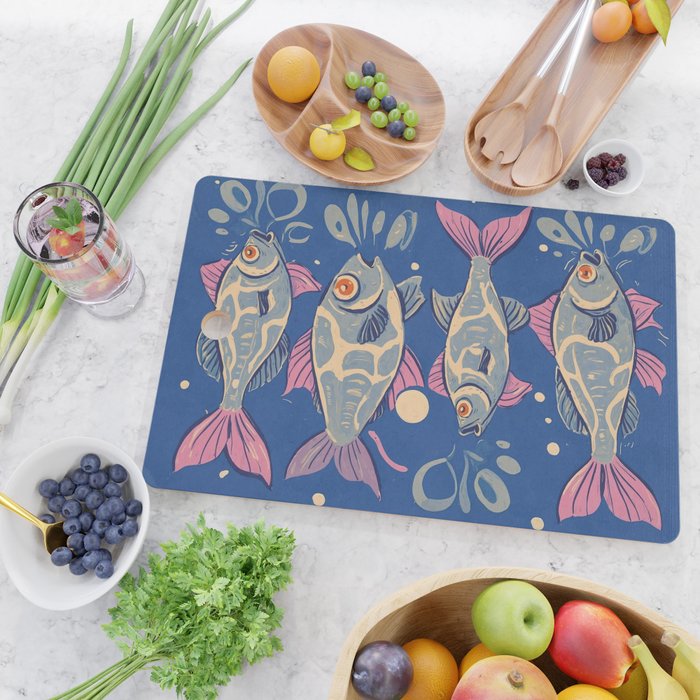 Oceanic Life - Fishes Cutting Board Gallery Image 2