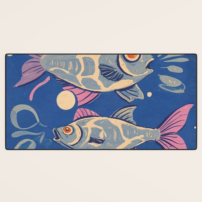 Oceanic Life - Fishes Desk Mat Gallery Image 3