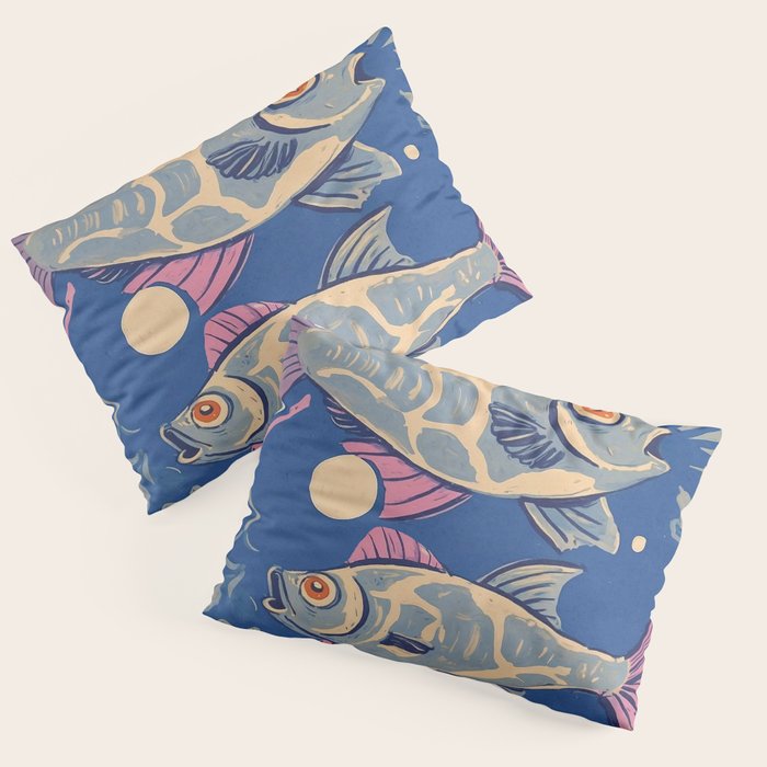 Oceanic Life - Fishes Pillow Sham Gallery Image 3
