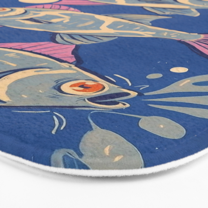 Oceanic Life - Fishes Bath Mat Gallery Image 3