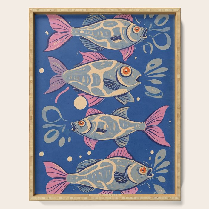 Oceanic Life - Fishes Serving Tray Gallery Image 1