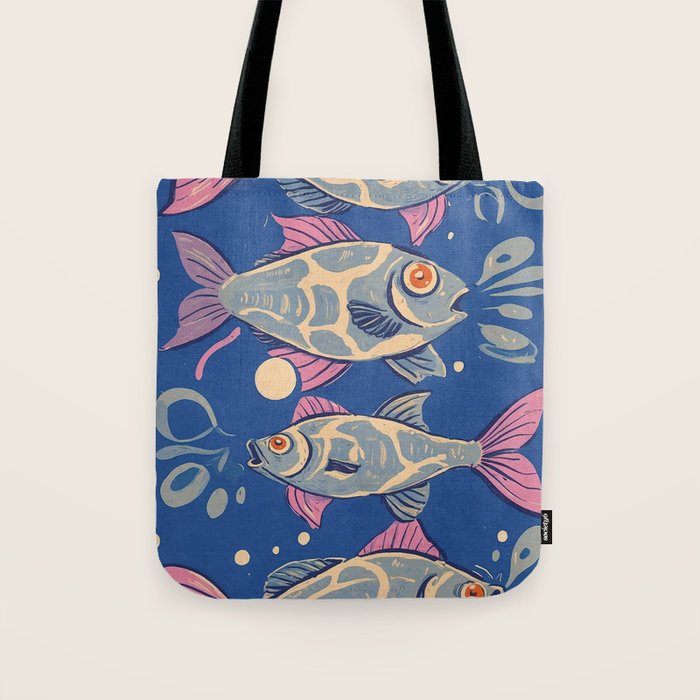 Oceanic Life - Fishes Tote Bag Gallery Image 1