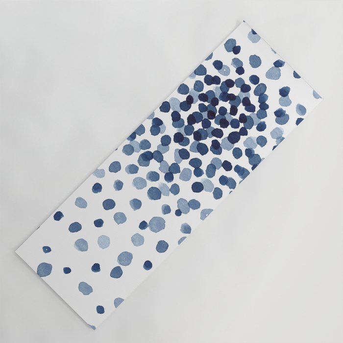Explosion of Blue Confetti Yoga Mat Gallery Image 1