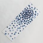 Explosion of Blue Confetti Yoga Mat Gallery Image 1