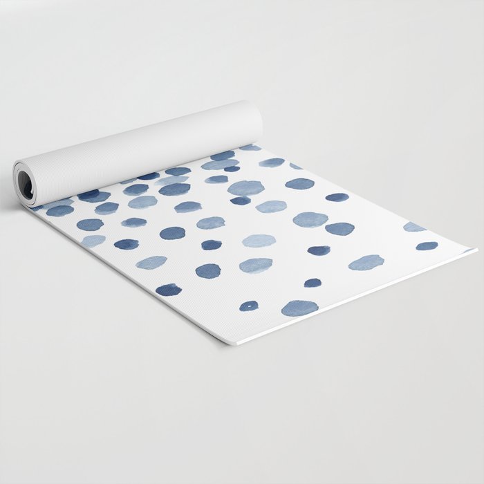 Explosion of Blue Confetti Yoga Mat Gallery Image 2