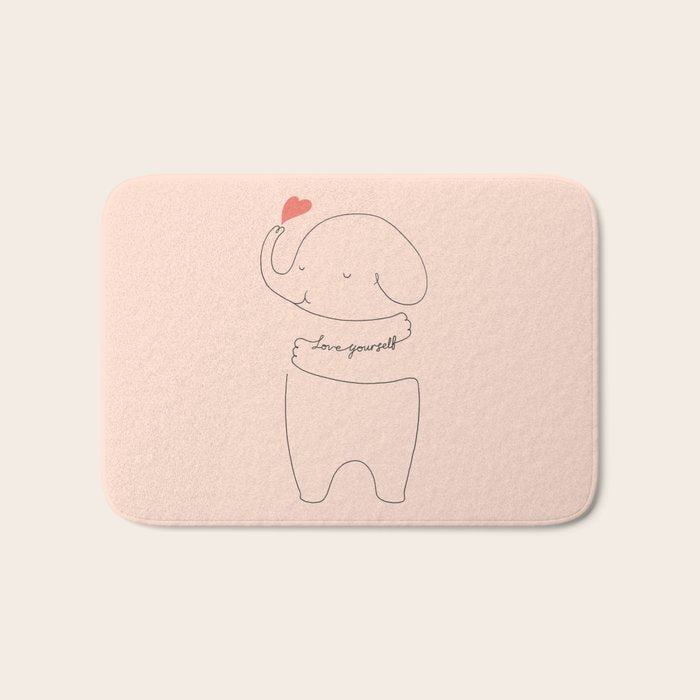 Love Yourself Ele 2 Bath Mat Gallery Image 1
