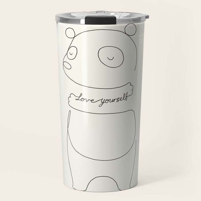 Love Yourself Panda Travel Mug Gallery Image 1