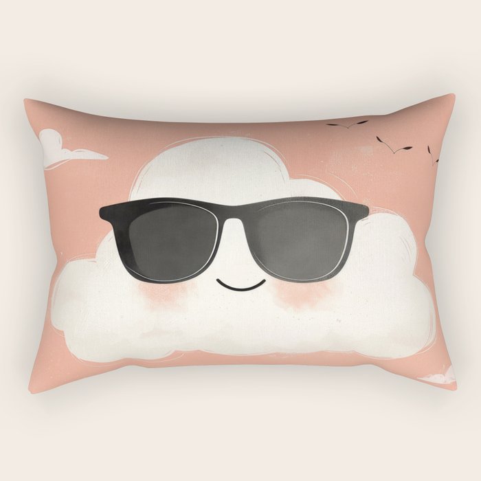 Too Cool to Rain Rectangular Pillow Gallery Image 1