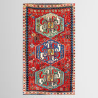 Chondzoresk Karabagh Caucasian Antique Carpet Print Tablecloth Gallery Image 2