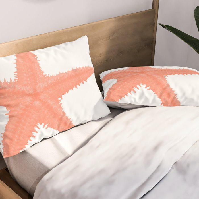 Coral Starfish Pillow Sham Gallery Image 2