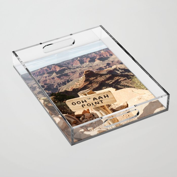 Viewpoint Grand Canyon National Park Arizona Photo | Nature Landscape Print | USA Travel Photography Acrylic Tray Gallery Image 1