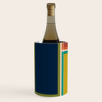 Modular Midcentury Modern Geometric Pattern in Retro Mid Mod Colors Wine Chiller Gallery Image 3
