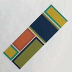 Modular Midcentury Modern Geometric Pattern in Retro Mid Mod Colors Yoga Mat Gallery Image 1