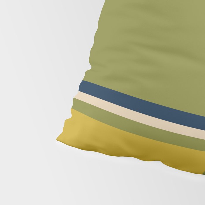 Modular Midcentury Modern Geometric Pattern in Retro Mid Mod Colors Pillow Sham Gallery Image 4