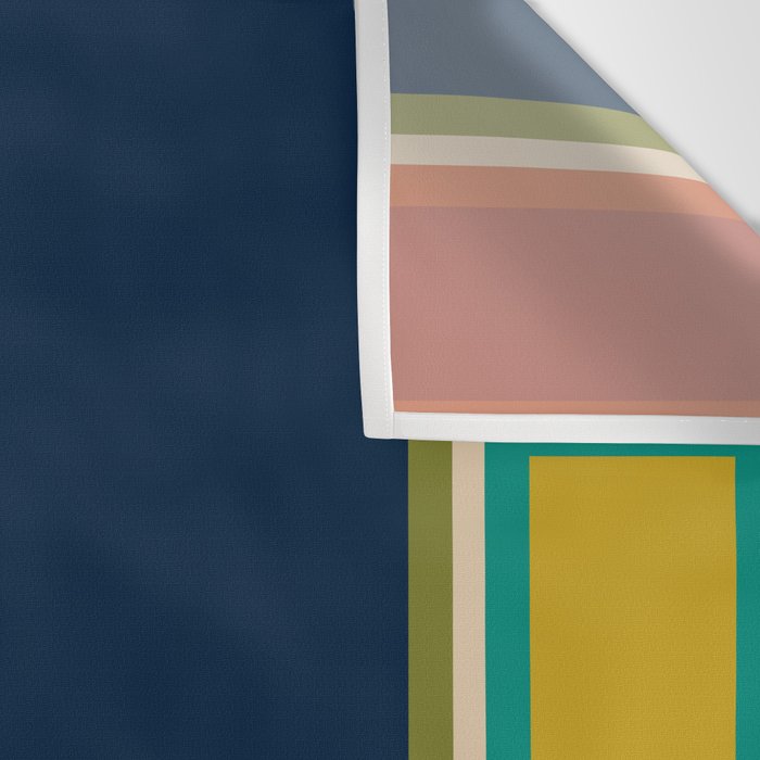 Modular Midcentury Modern Geometric Pattern in Retro Mid Mod Colors Wall Tapestry Gallery Image 3