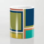 Modular Midcentury Modern Geometric Pattern in Retro Mid Mod Colors Coffee Mug Gallery Image 4