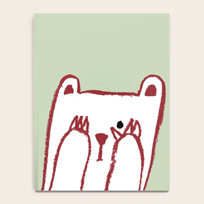 No peeking polar bear Notebook Gallery Image 4