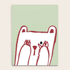 No peeking polar bear Notebook Gallery Image 4