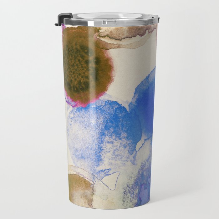 Colorful Acrylic Circles #2 Travel Mug Gallery Image 3