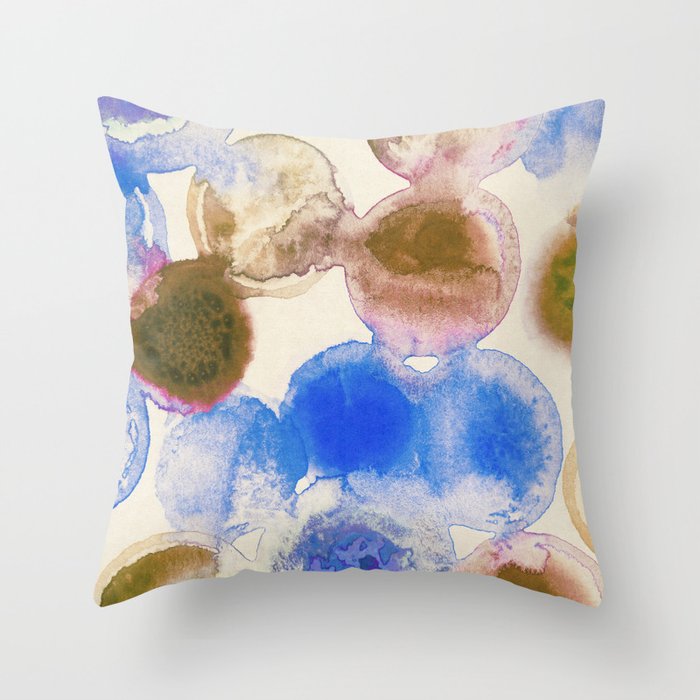 Colorful Acrylic Circles #2 Throw Pillow Gallery Image 6