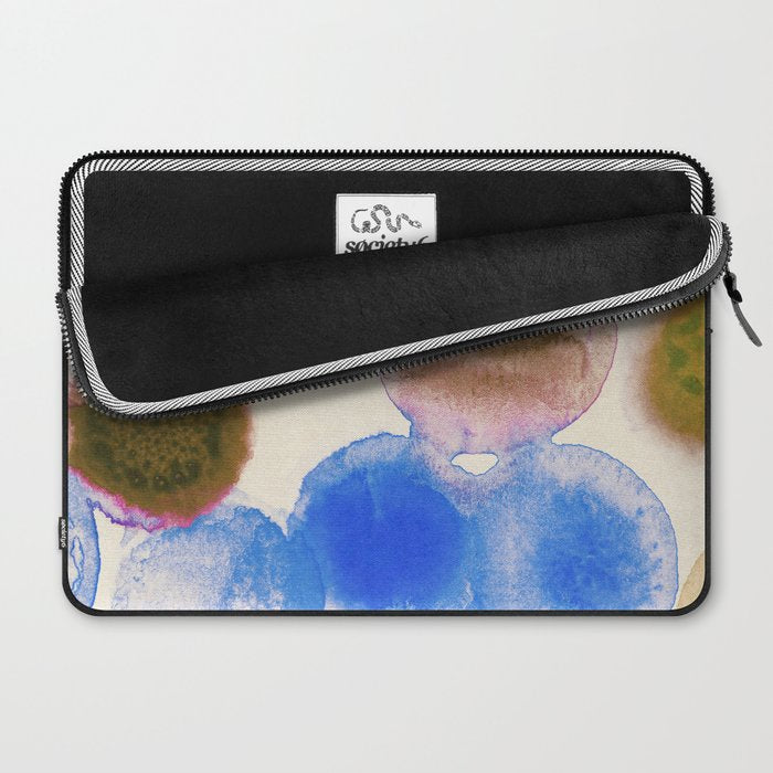 Colorful Acrylic Circles #2 Laptop Sleeve Gallery Image 2