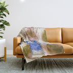 Colorful Acrylic Circles #2 Throw Blanket Gallery Image 1
