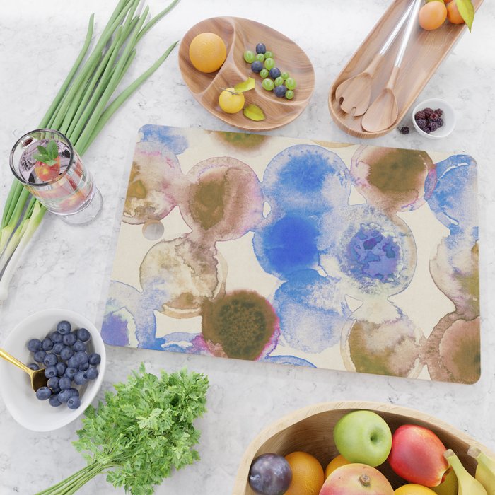Colorful Acrylic Circles #2 Cutting Board Gallery Image 2