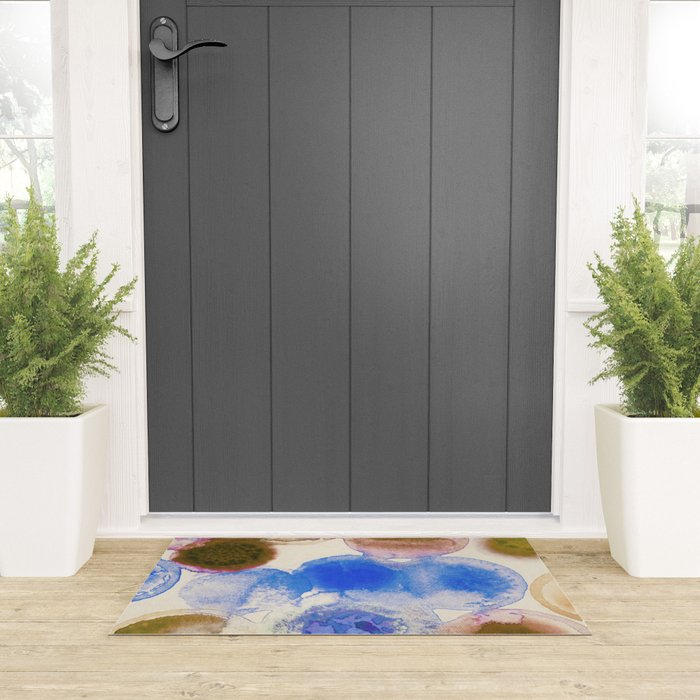 Colorful Acrylic Circles #2 Welcome Mat Gallery Image 3