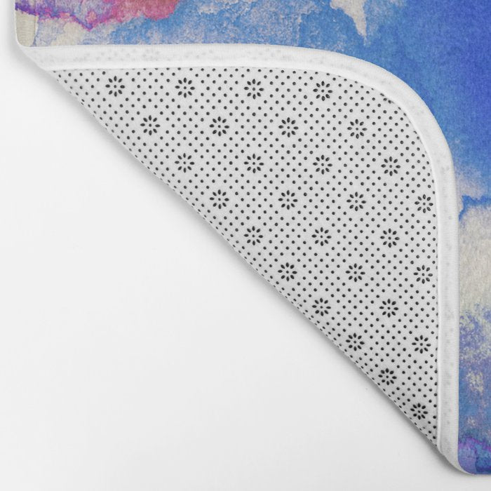 Colorful Acrylic Circles #2 Bath Mat Gallery Image 2