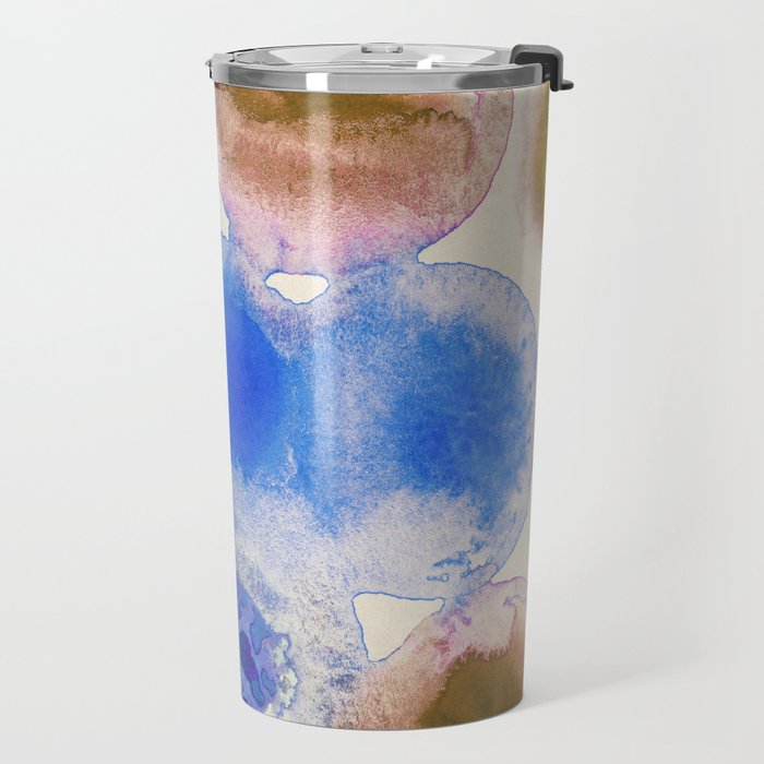 Colorful Acrylic Circles #2 Travel Mug Gallery Image 2